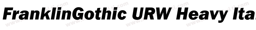 FranklinGothic URW Heavy Italic字体转换